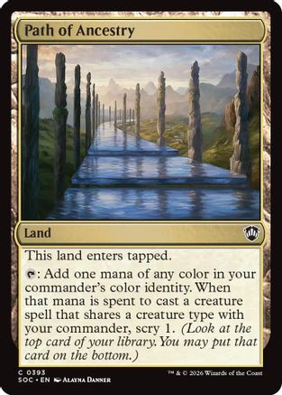 Path of Ancestry (SOC-393) [Commander: Secrets of Strixhaven] MTG Single Wizards of the Coast