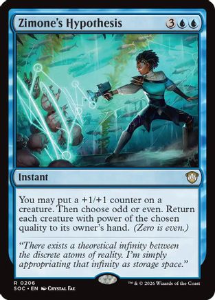 Zimone's Hypothesis (SOC-206) [Commander: Secrets of Strixhaven] MTG Single Wizards of the Coast