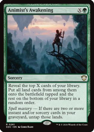 Animist's Awakening (SOC-261) [Commander: Secrets of Strixhaven] MTG Single Wizards of the Coast