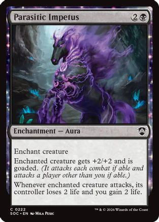 Parasitic Impetus (SOC-222) [Commander: Secrets of Strixhaven] MTG Single Wizards of the Coast