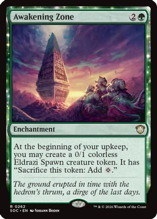 Awakening Zone (SOC-262) [Commander: Secrets of Strixhaven] MTG Single Wizards of the Coast