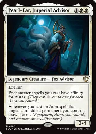 Pearl-Ear, Imperial Advisor (SOC-160) [Commander: Secrets of Strixhaven] MTG Single Wizards of the Coast