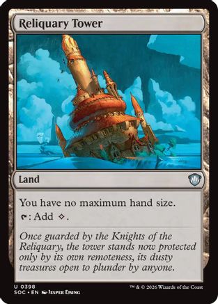 Reliquary Tower (SOC-398) [Commander: Secrets of Strixhaven] MTG Single Wizards of the Coast