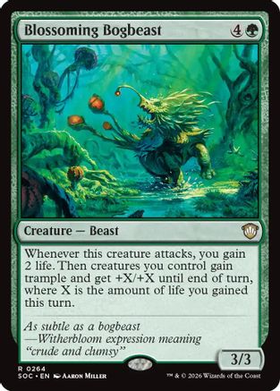 Blossoming Bogbeast (SOC-264) [Commander: Secrets of Strixhaven] MTG Single Wizards of the Coast