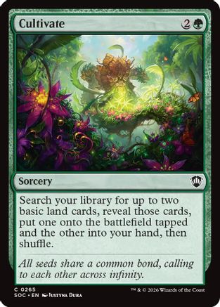 Cultivate (SOC-265) [Commander: Secrets of Strixhaven] MTG Single Wizards of the Coast