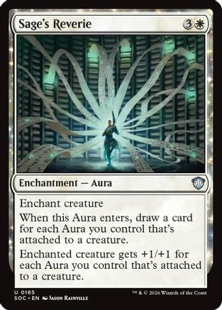 Sage's Reverie (SOC-165) [Commander: Secrets of Strixhaven] MTG Single Wizards of the Coast