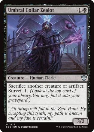 Umbral Collar Zealot (SOC-227) [Commander: Secrets of Strixhaven] MTG Single Wizards of the Coast