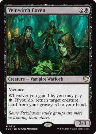 Veinwitch Coven (SOC-228) [Commander: Secrets of Strixhaven] MTG Single Wizards of the Coast