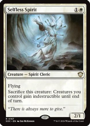 Selfless Spirit (SOC-167) [Commander: Secrets of Strixhaven] MTG Single Wizards of the Coast