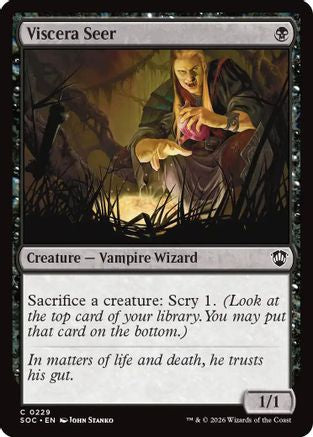 Viscera Seer (SOC-229) [Commander: Secrets of Strixhaven] MTG Single Wizards of the Coast