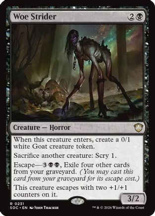Woe Strider (SOC-231) [Commander: Secrets of Strixhaven] MTG Single Wizards of the Coast