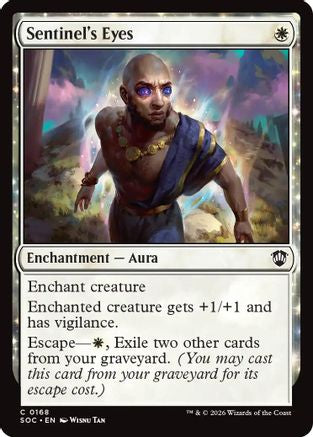 Sentinel's Eyes (SOC-168) [Commander: Secrets of Strixhaven] MTG Single Wizards of the Coast