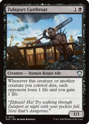 Zulaport Cutthroat (SOC-233) [Commander: Secrets of Strixhaven] MTG Single Wizards of the Coast