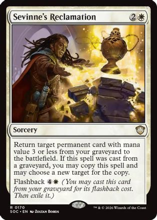 Sevinne's Reclamation (SOC-170) [Commander: Secrets of Strixhaven] MTG Single Wizards of the Coast