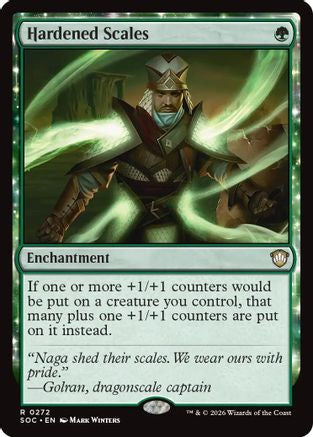 Hardened Scales (SOC-272) [Commander: Secrets of Strixhaven] MTG Single Wizards of the Coast