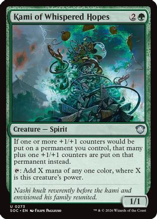 Kami of Whispered Hopes (SOC-273) [Commander: Secrets of Strixhaven] MTG Single Wizards of the Coast