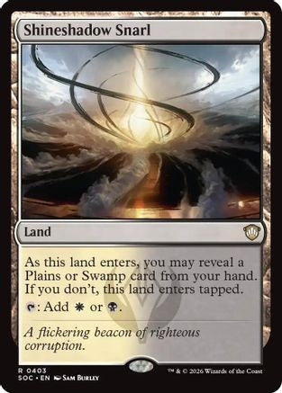 Shineshadow Snarl (SOC-403) [Commander: Secrets of Strixhaven] MTG Single Wizards of the Coast