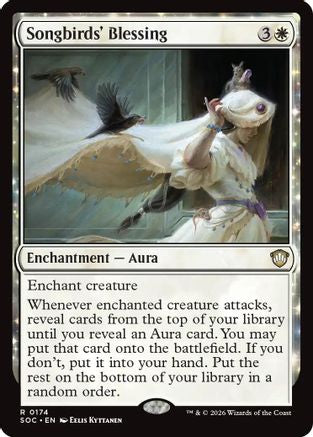 Songbirds' Blessing (SOC-174) [Commander: Secrets of Strixhaven] MTG Single Wizards of the Coast