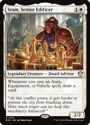 Sram, Senior Edificer (SOC-176) [Commander: Secrets of Strixhaven] MTG Single Wizards of the Coast