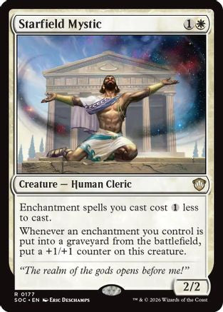 Starfield Mystic (SOC-177) [Commander: Secrets of Strixhaven] MTG Single Wizards of the Coast
