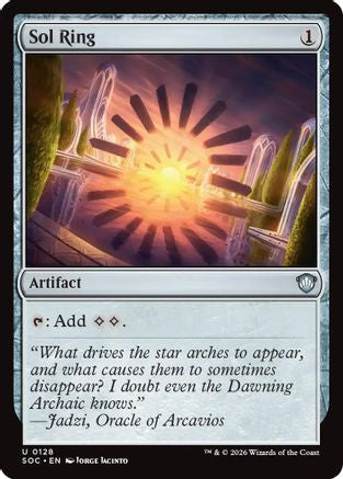 Sol Ring (SOC-128) [Commander: Secrets of Strixhaven] MTG Single Wizards of the Coast