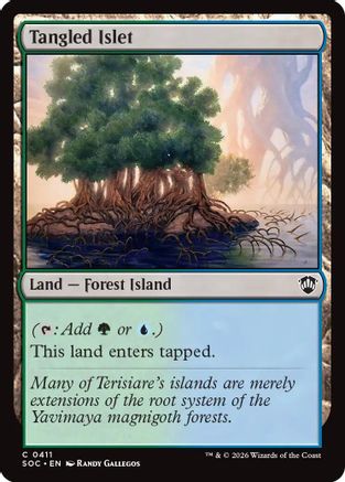 Tangled Islet (SOC-411) [Commander: Secrets of Strixhaven] MTG Single Wizards of the Coast
