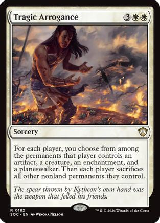 Tragic Arrogance (SOC-182) [Commander: Secrets of Strixhaven] MTG Single Wizards of the Coast