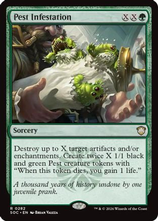 Pest Infestation (SOC-282) [Commander: Secrets of Strixhaven] MTG Single Wizards of the Coast