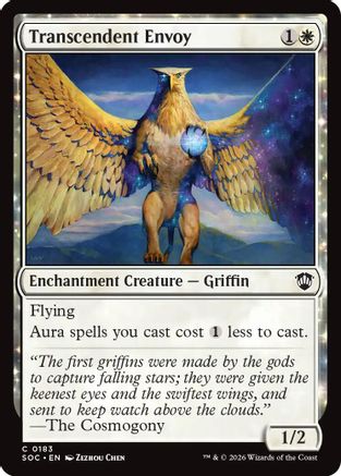 Transcendent Envoy (SOC-183) [Commander: Secrets of Strixhaven] MTG Single Wizards of the Coast