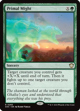 Primal Might (SOC-283) [Commander: Secrets of Strixhaven] MTG Single Wizards of the Coast