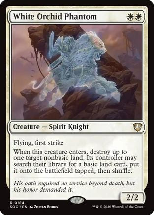 White Orchid Phantom (SOC-184) [Commander: Secrets of Strixhaven] MTG Single Wizards of the Coast