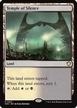 Temple of Silence (SOC-415) [Commander: Secrets of Strixhaven] MTG Single Wizards of the Coast