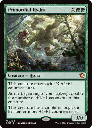 Primordial Hydra (SOC-284) [Commander: Secrets of Strixhaven] MTG Single Wizards of the Coast