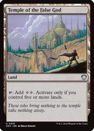 Temple of the False God (SOC-416) [Commander: Secrets of Strixhaven] MTG Single Wizards of the Coast