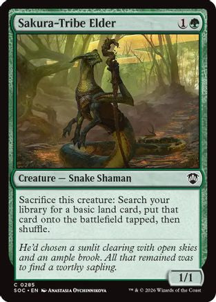 Sakura-Tribe Elder (SOC-285) [Commander: Secrets of Strixhaven] MTG Single Wizards of the Coast