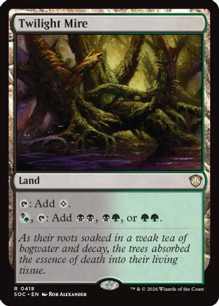 Twilight Mire (SOC-418) [Commander: Secrets of Strixhaven] MTG Single Wizards of the Coast