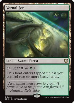 Vernal Fen (SOC-419) [Commander: Secrets of Strixhaven] MTG Single Wizards of the Coast