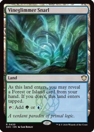 Vineglimmer Snarl (SOC-420) [Commander: Secrets of Strixhaven] MTG Single Wizards of the Coast