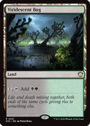 Viridescent Bog (SOC-421) [Commander: Secrets of Strixhaven] MTG Single Wizards of the Coast
