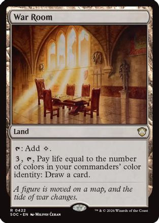 War Room (SOC-422) [Commander: Secrets of Strixhaven] MTG Single Wizards of the Coast