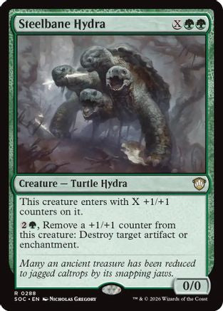 Steelbane Hydra (SOC-288) [Commander: Secrets of Strixhaven] MTG Single Wizards of the Coast