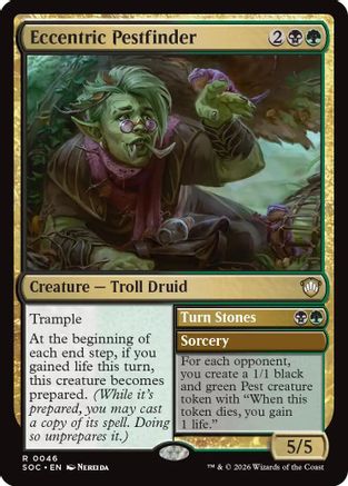 Eccentric Pestfinder (SOC-046) [Commander: Secrets of Strixhaven] MTG Single Wizards of the Coast