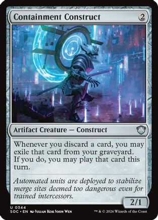 Containment Construct (SOC-344) [Commander: Secrets of Strixhaven] MTG Single Wizards of the Coast