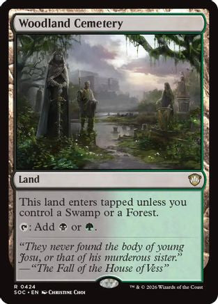 Woodland Cemetery (SOC-424) [Commander: Secrets of Strixhaven] MTG Single Wizards of the Coast