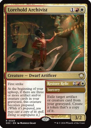 Lorehold Archivist (SOC-049) [Commander: Secrets of Strixhaven] MTG Single Wizards of the Coast