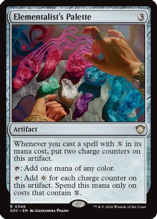 Elementalist's Palette (SOC-346) [Commander: Secrets of Strixhaven] MTG Single Wizards of the Coast