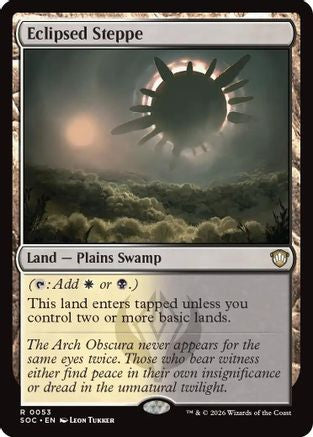 Eclipsed Steppe (SOC-053) [Commander: Secrets of Strixhaven] MTG Single Wizards of the Coast