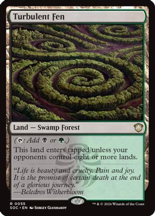 Turbulent Fen (SOC-055) [Commander: Secrets of Strixhaven] MTG Single Wizards of the Coast