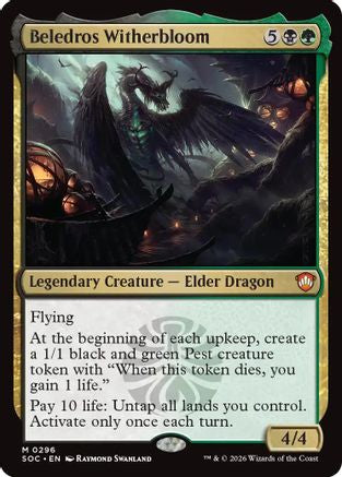 Beledros Witherbloom (SOC-296) [Commander: Secrets of Strixhaven] MTG Single Wizards of the Coast