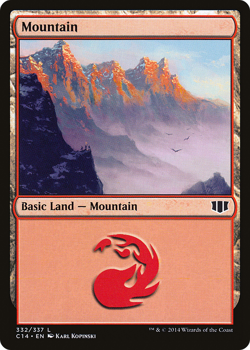 Mountain (332) (C14-332) [Commander 2014] MTG Single Wizards of the Coast